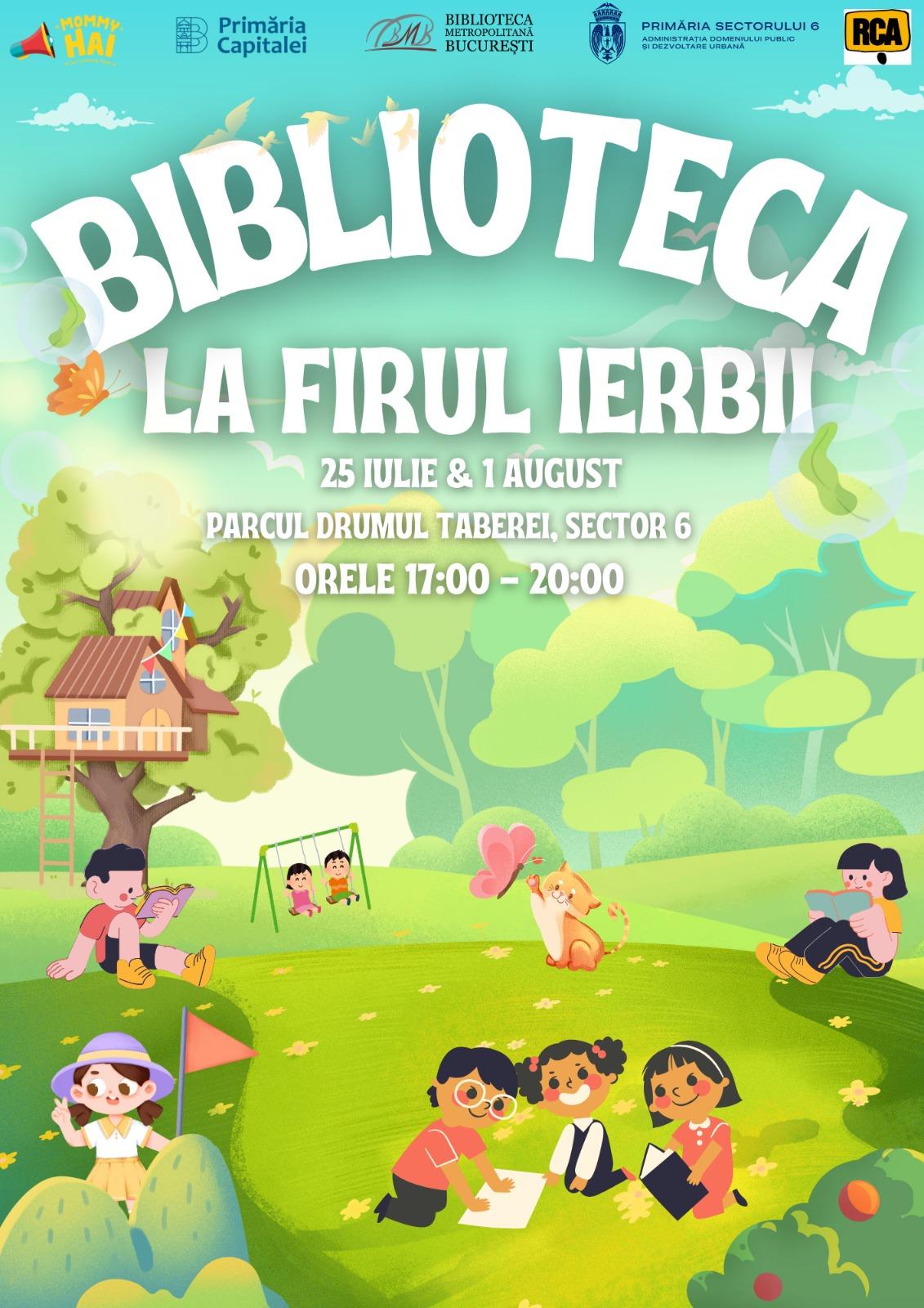 Explorarea magică a lecturii în Parcul Drumul Taberei - Biblioteca la firul ierbii revine în 2025!
