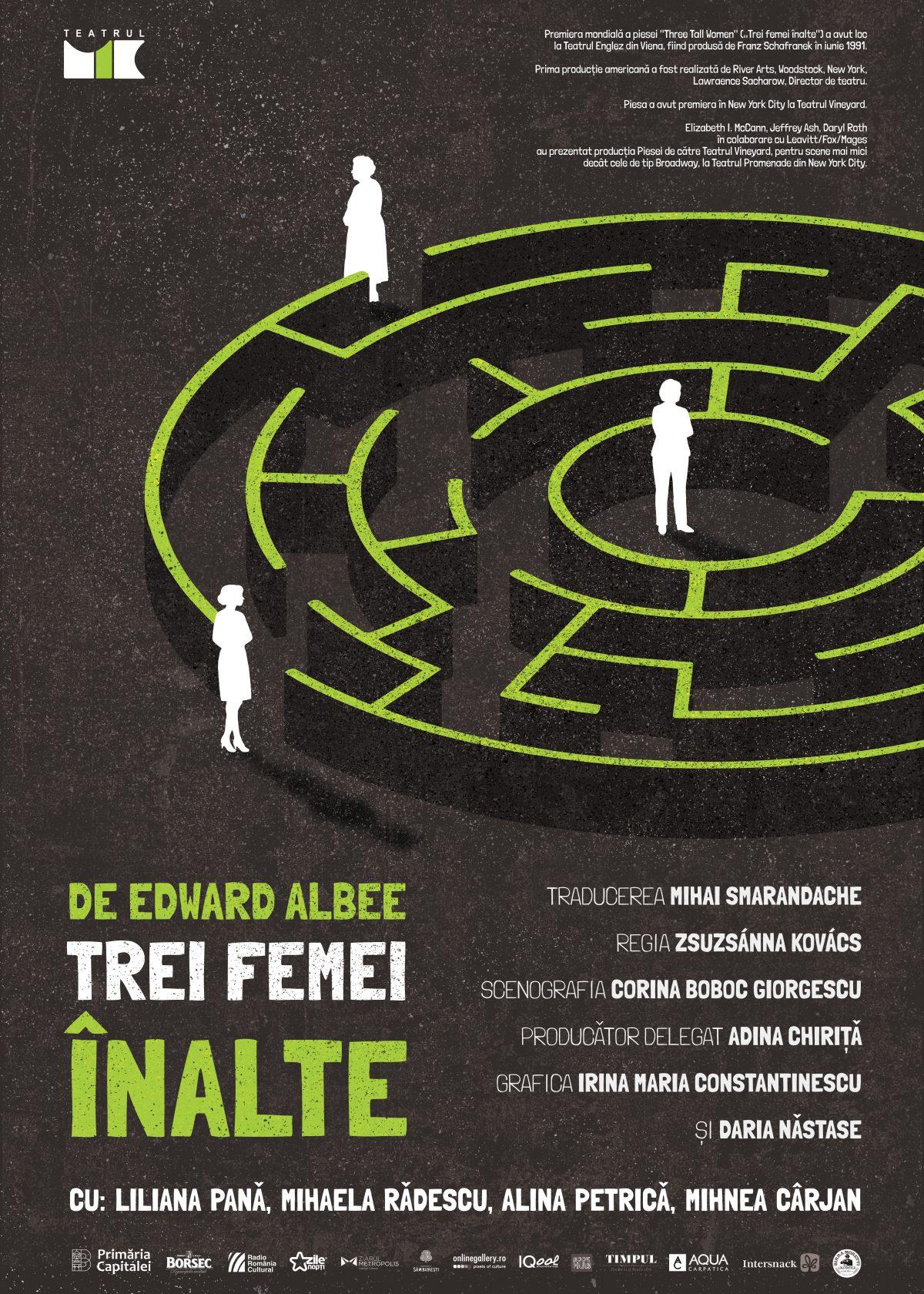 Premiera Oficială a Piesei Trei Femei Înalte de Edward Albee la Teatrul Mic